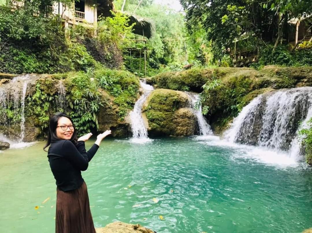 Lepont Mu Waterfall Bungalow Hòa Bình Eksteriør bilde