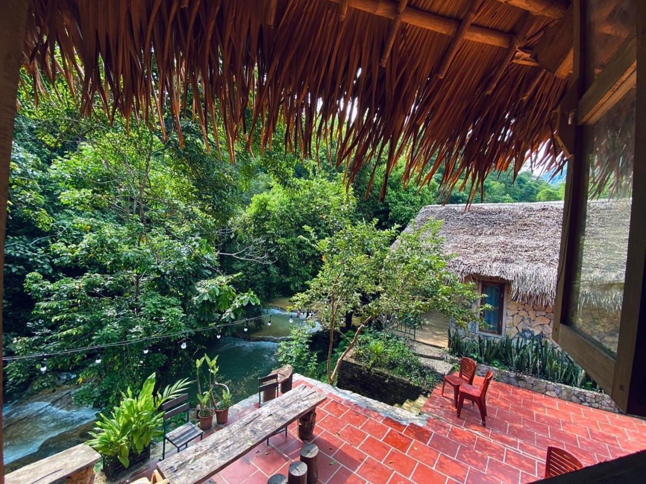 Lepont Mu Waterfall Bungalow Hòa Bình Eksteriør bilde