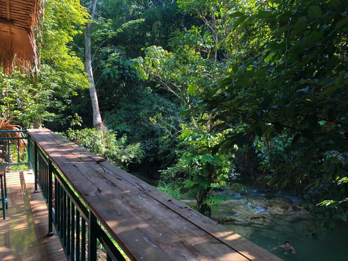 Lepont Mu Waterfall Bungalow Hòa Bình Eksteriør bilde